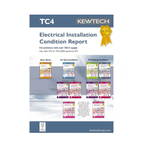 Kewtech TC4 Electrical Installation Condition Report (40pgs)