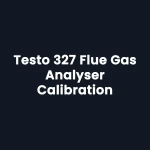 Testo 327-1 Flue Gas Analyser Calibration