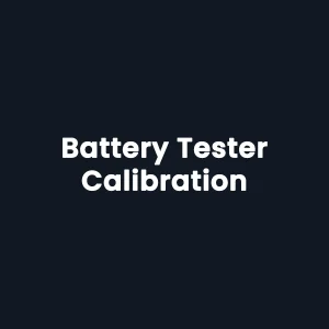 Battery Tester Calibration