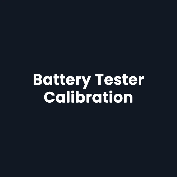 Battery Tester Calibration