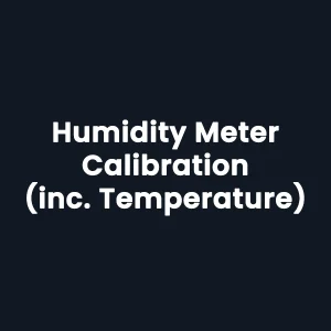 Humidity Meter Calibration (Including Temperature)