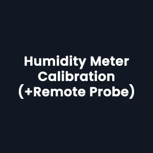 Humidity Meter Calibration (& Remote Probe)